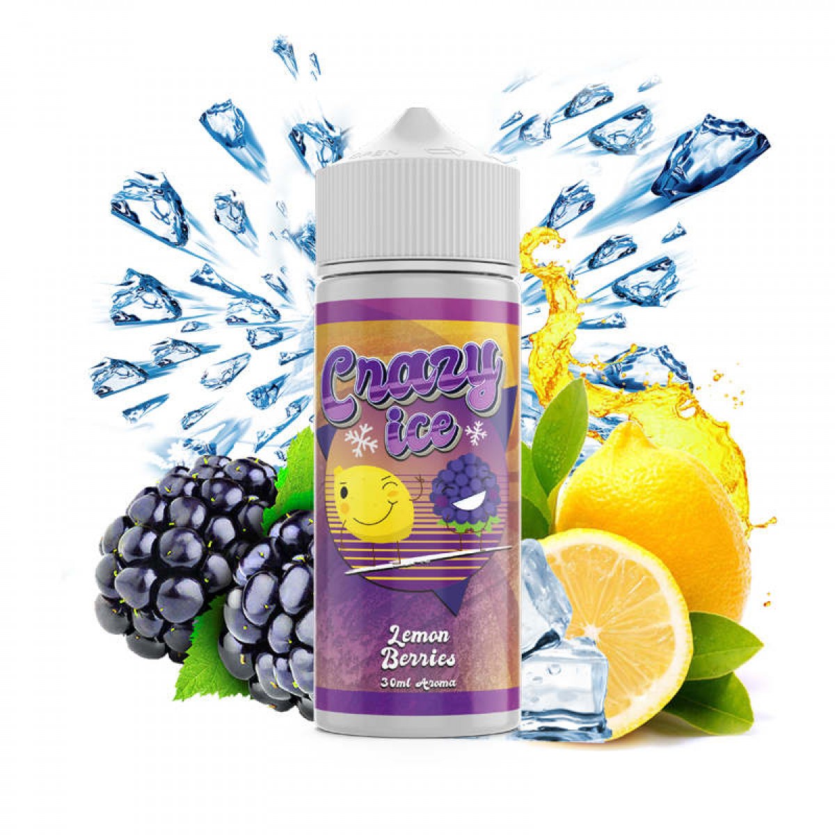 Steam City Crazy Ice Lemon Berries Flavour Shot 30ml/120ml